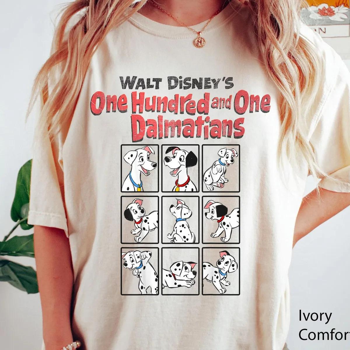 101 Dalmatians Puppy Group Shot Portrait Boxes Shirt 1