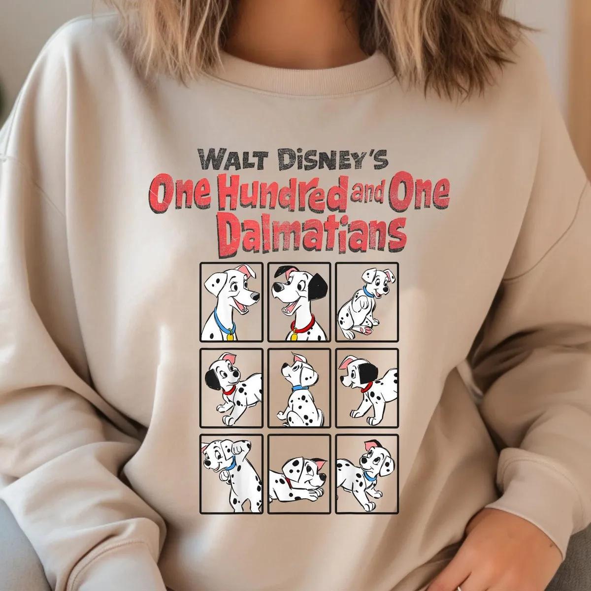 101 Dalmatians Puppy Group Shot Portrait Boxes Shirt 3