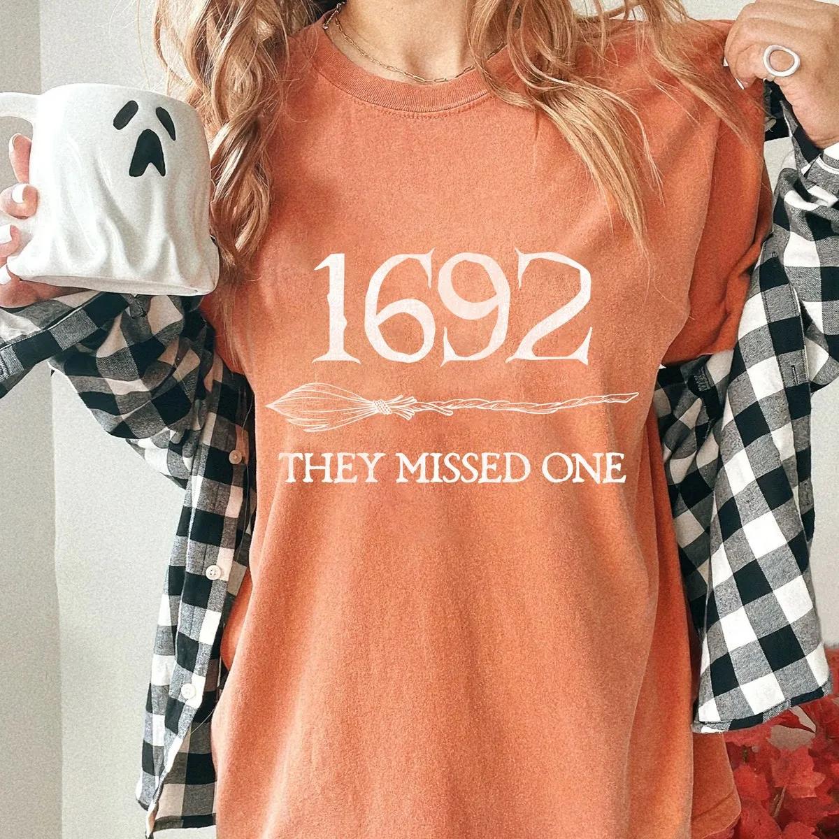 1692 They Missed One Shirt Salem Witch Broom Tee 3