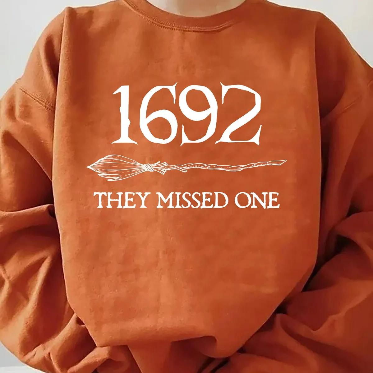 1692 They Missed One Shirt Salem Witch Broom Tee 4