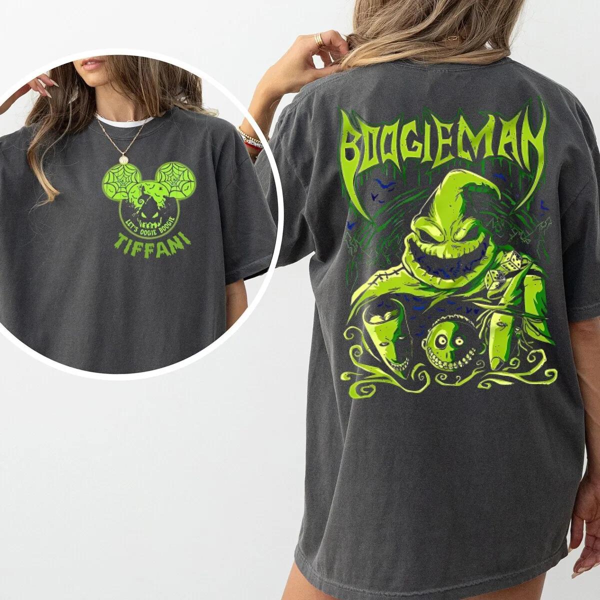 2 Sided Custom Disney Halloween LetS Oogie Boogie Shirt 2