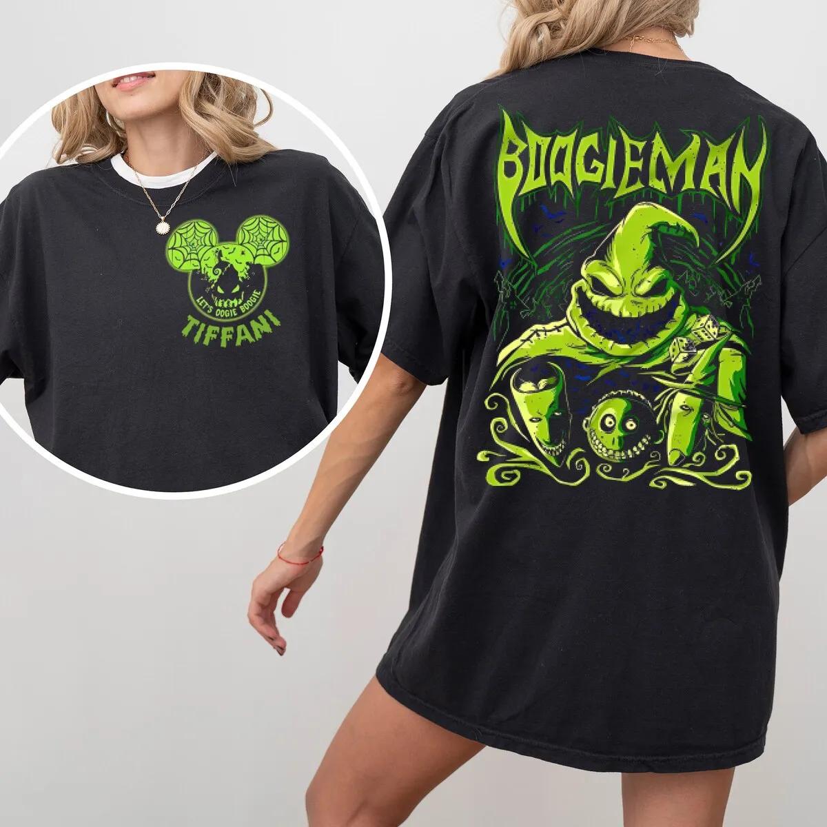 2 Sided Custom Disney Halloween LetS Oogie Boogie Shirt 3