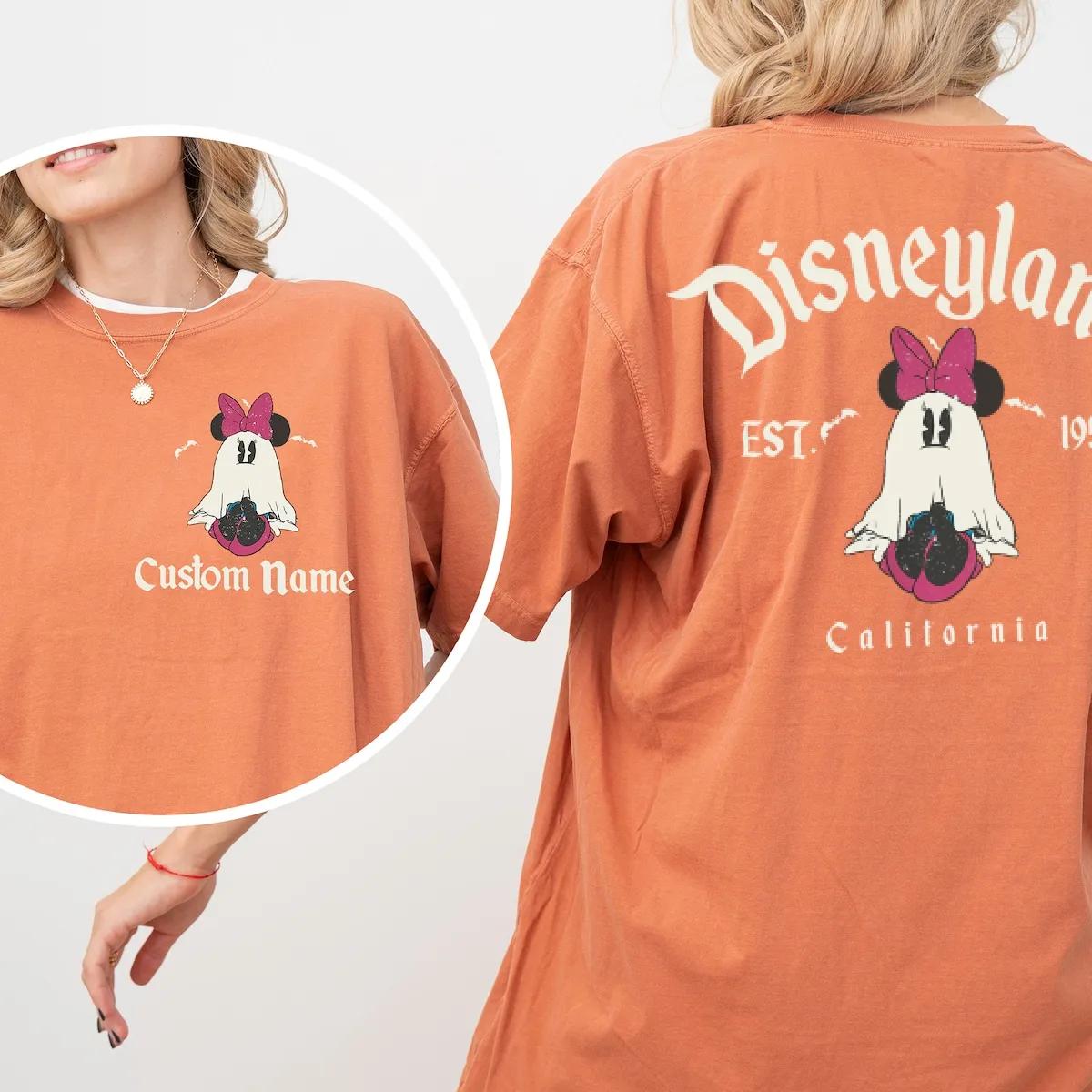 2 Sided Disney Halloween Mickey Ghost Shirt 2