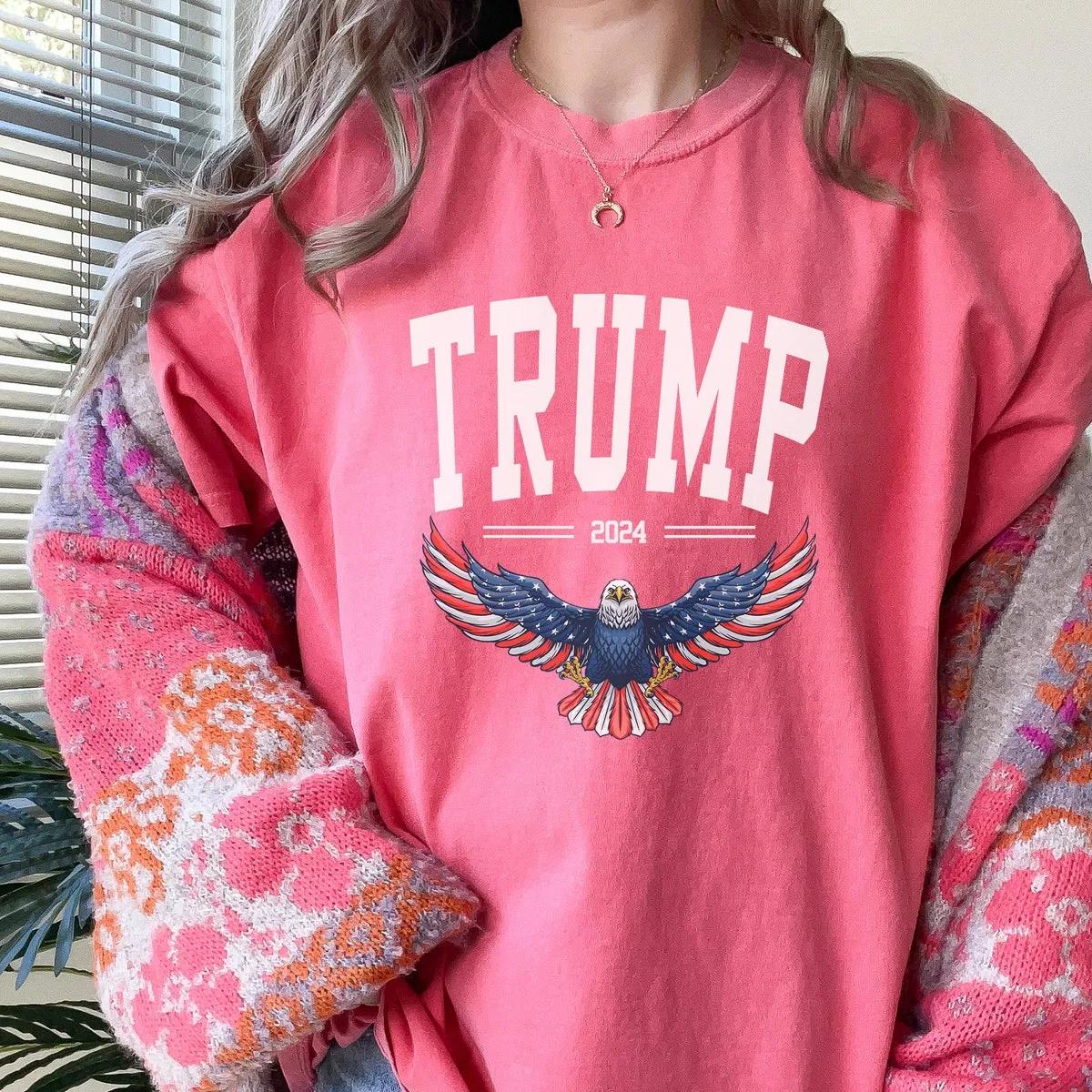 2024 Trump USA Flag Eagle Shirt 4 1