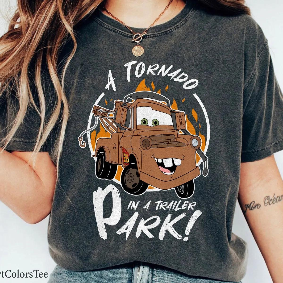 A Tornado in A Trailer Park Tow Mater Cars Shirt 1 1