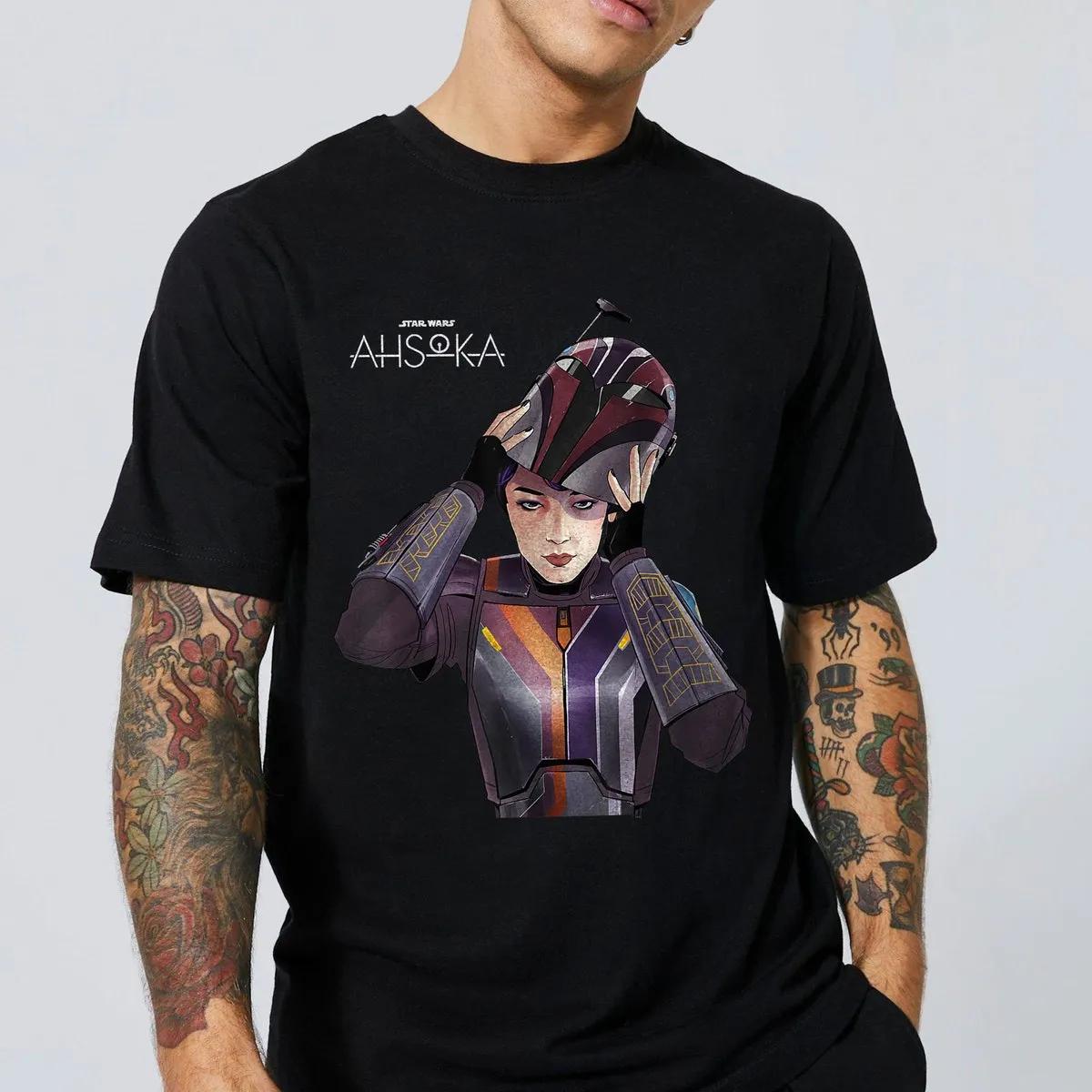 Ahsoka Sabine Wren with Mandalorian Helmet Shirt 2