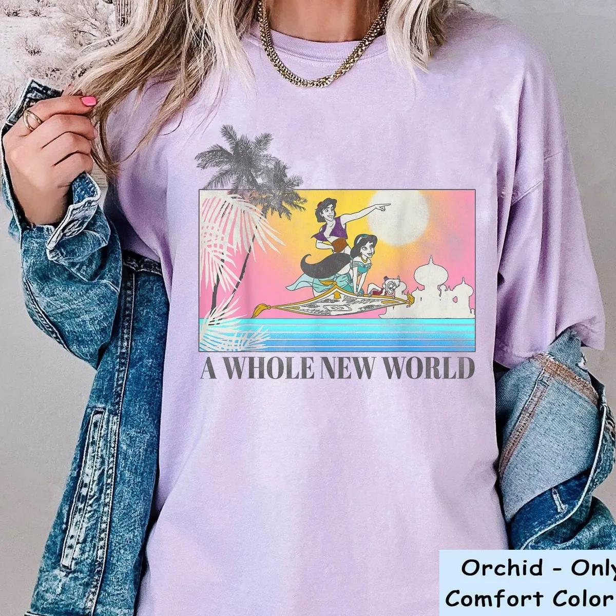 Aladdin Jasmine Flying Carpet A Whole New World Shirt 4