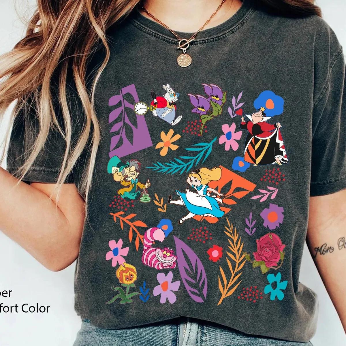 Alice In Wonderland Boho Wildflower Shirt 2