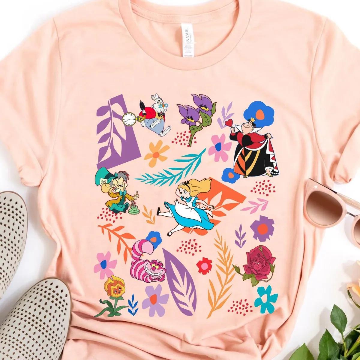 Alice In Wonderland Boho Wildflower Shirt 3