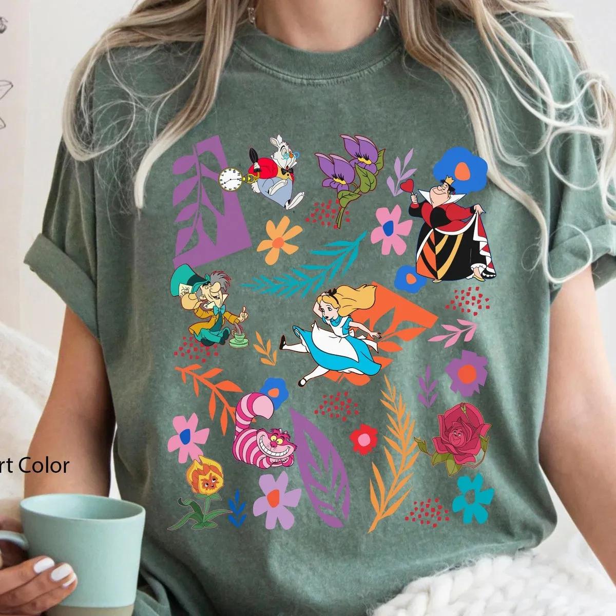 Alice In Wonderland Boho Wildflower Shirt 4