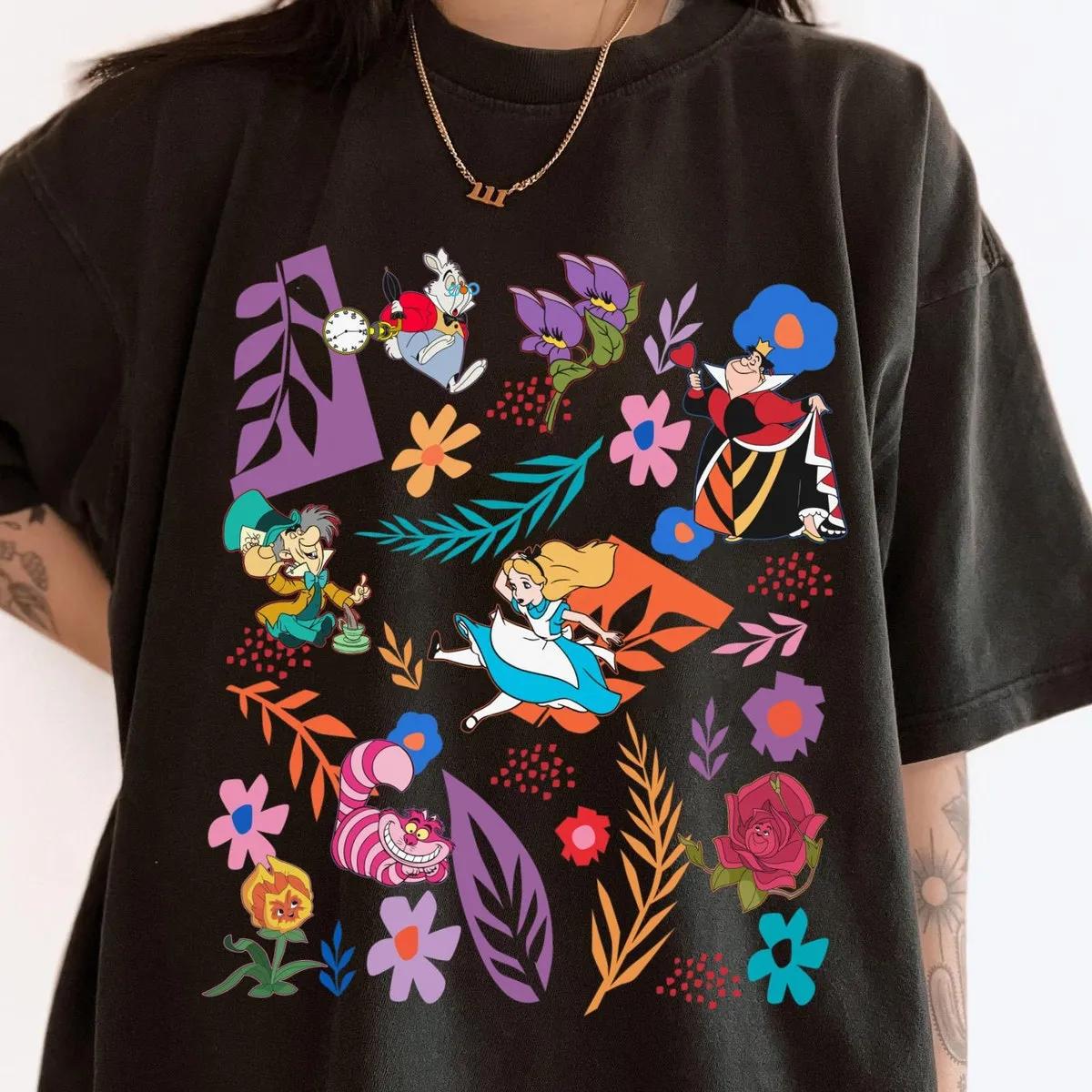 Alice In Wonderland Boho Wildflower Shirt 5