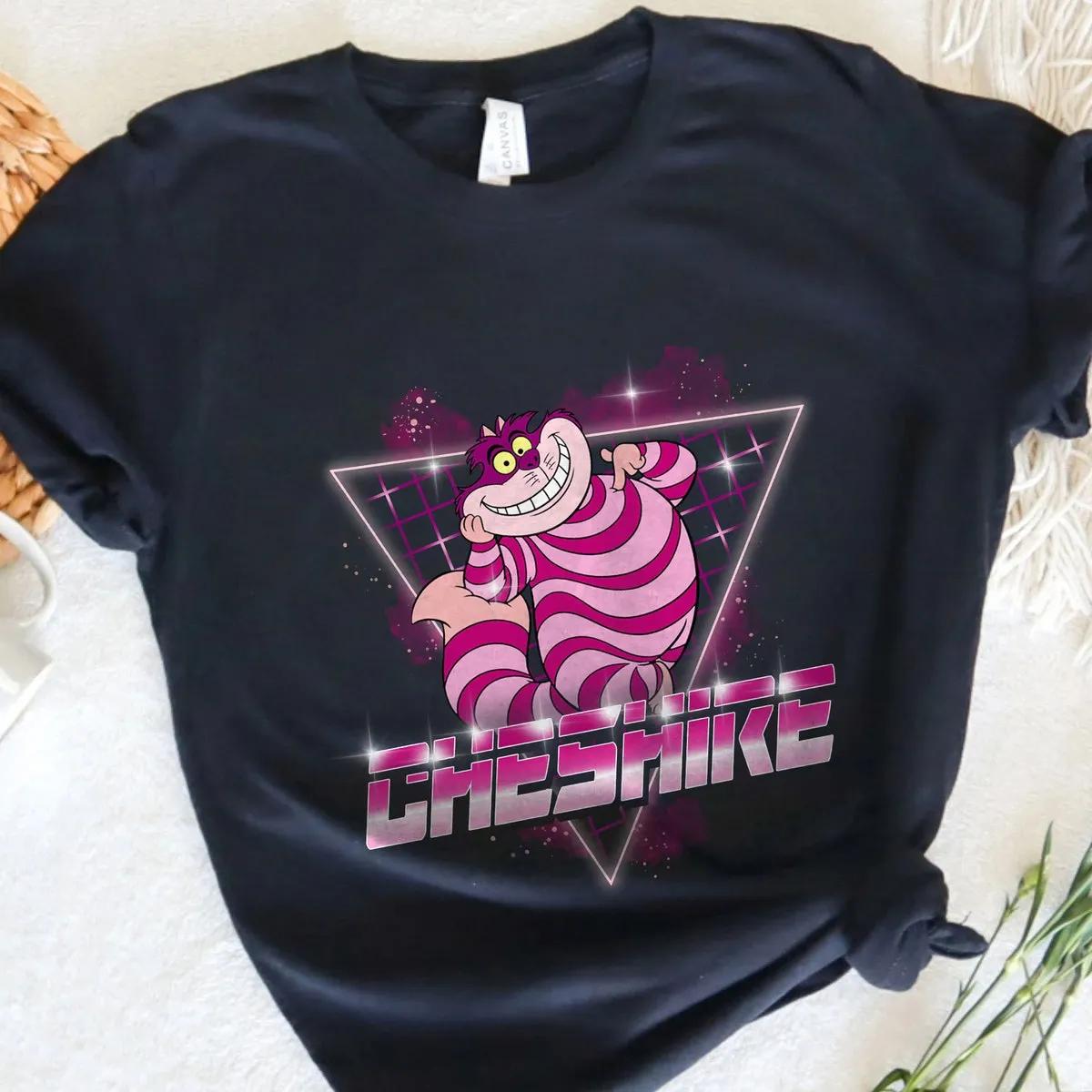 Alice in Wonderland The Cheshire 90s Retro Disney Cats Shirt 5