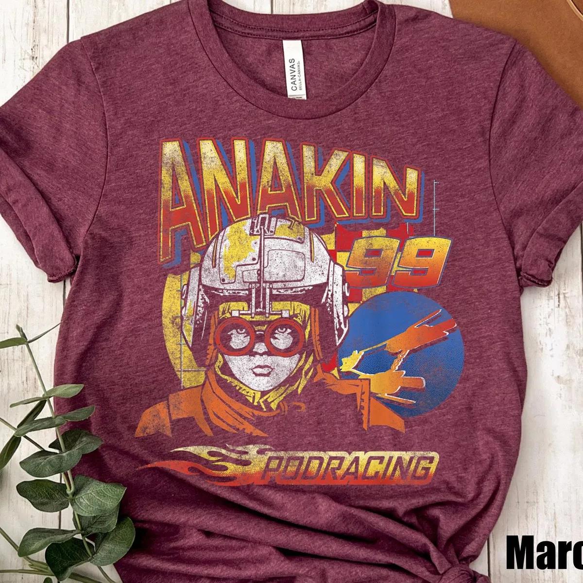 Anakin 99 Podracing Portrait Star Wars Shirt 4