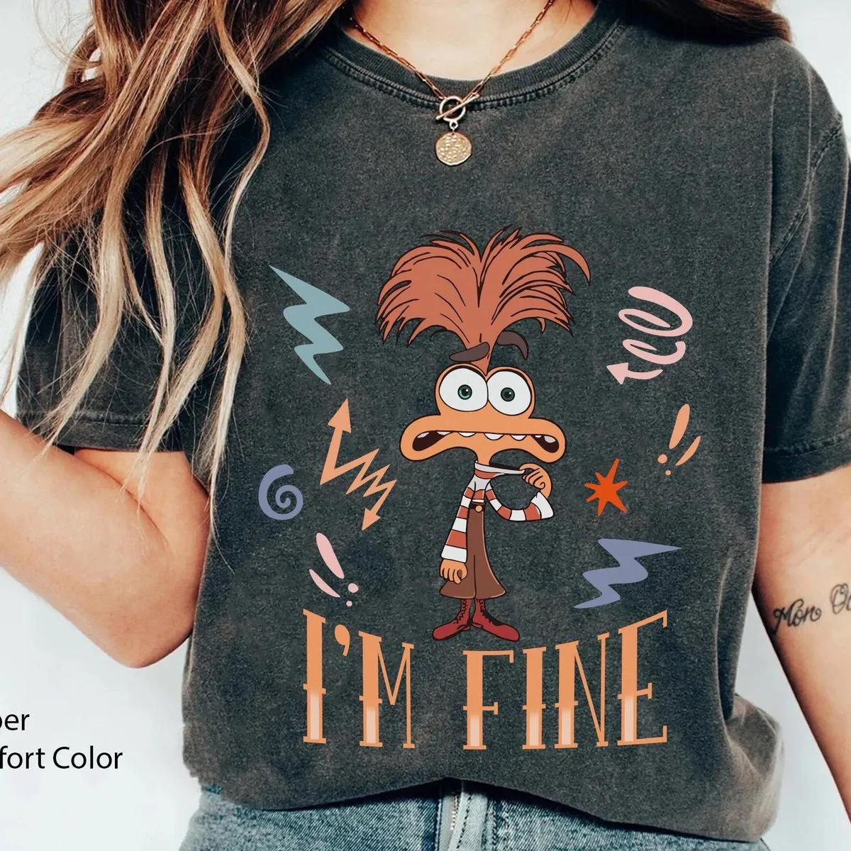 Anxiety Im Fine Inside Out 2 Disney Shirt 6 1