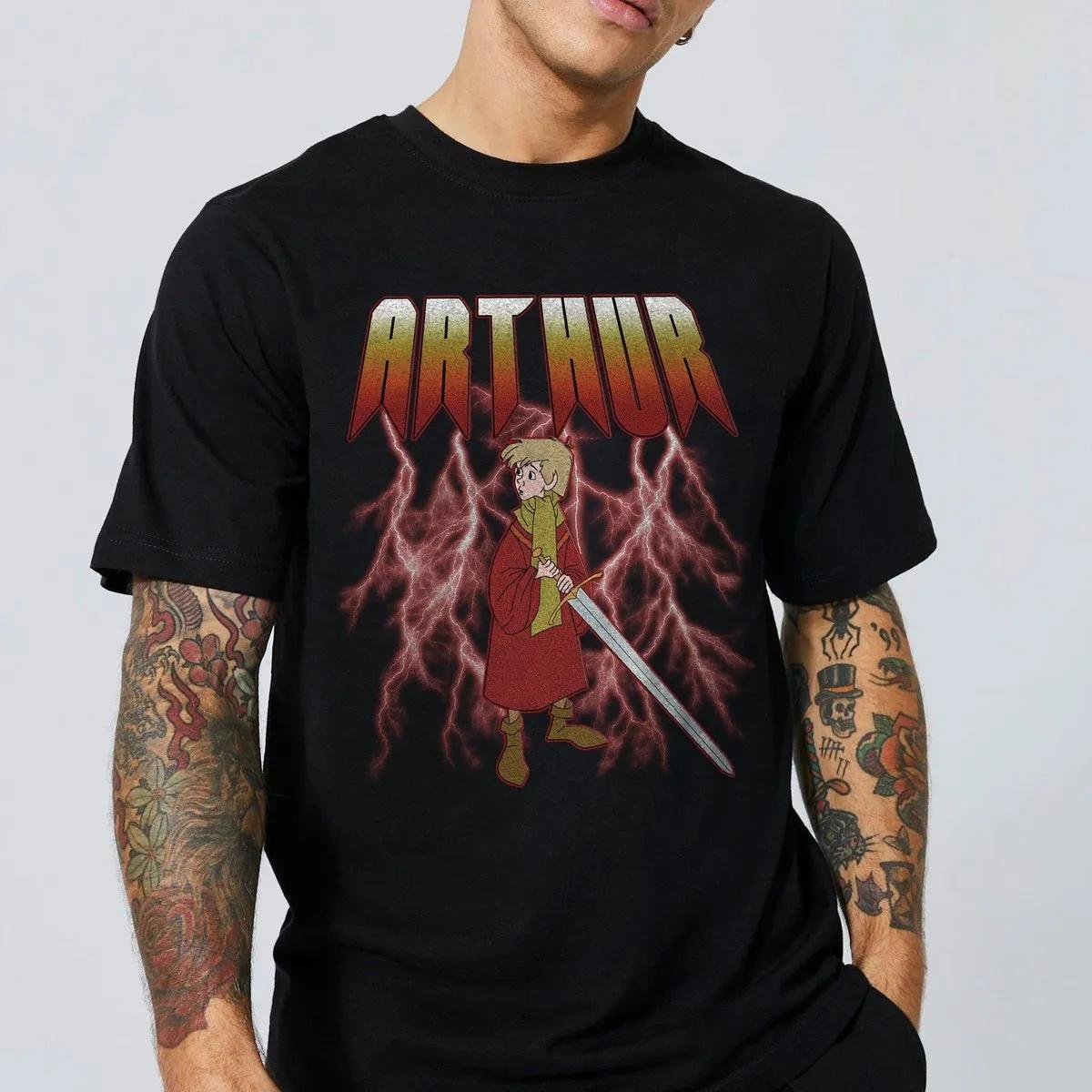 Arthur The Sword In The Stone Metal Rock Shirt 1 1