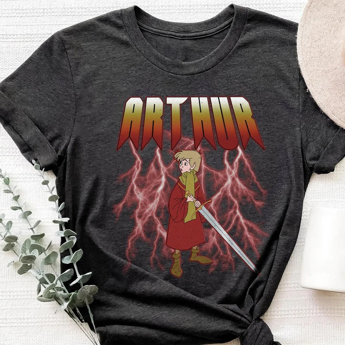 Arthur The Sword In The Stone Metal Rock Shirt 3 1