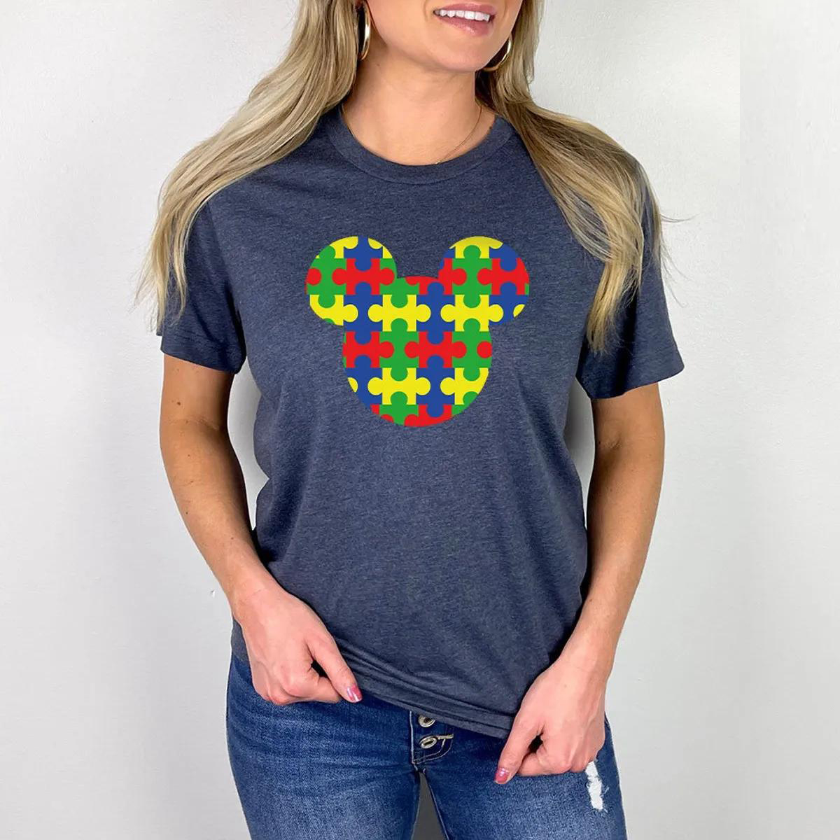 Autism Mickey Mouse Shirt Autism Teacher Tee 5 1