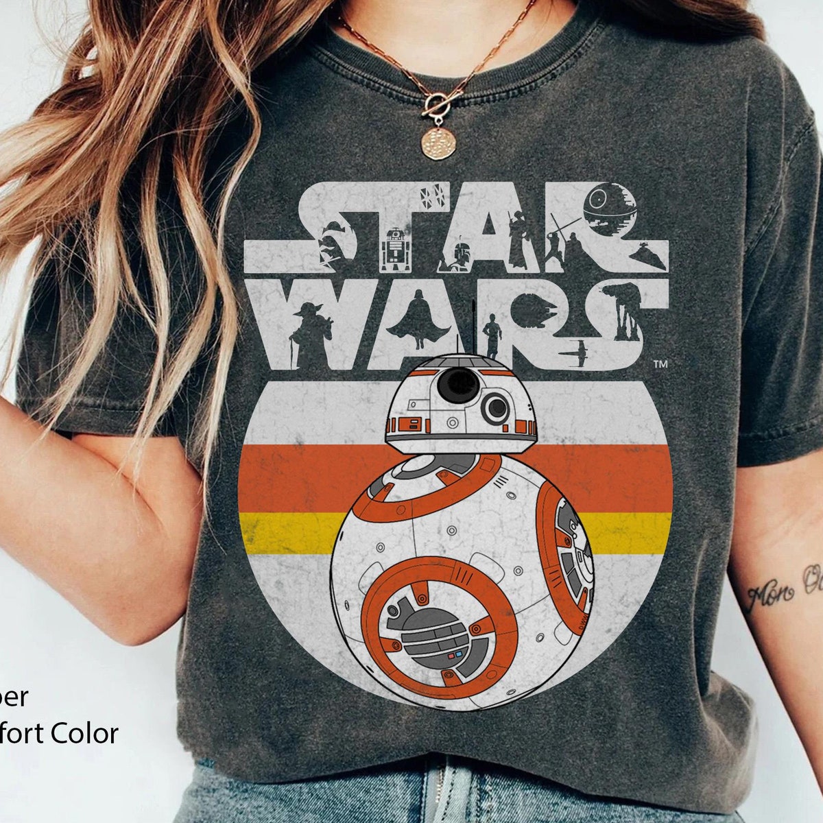 BB8 Droids Stripes Logo Star Wars Shirt 1 1