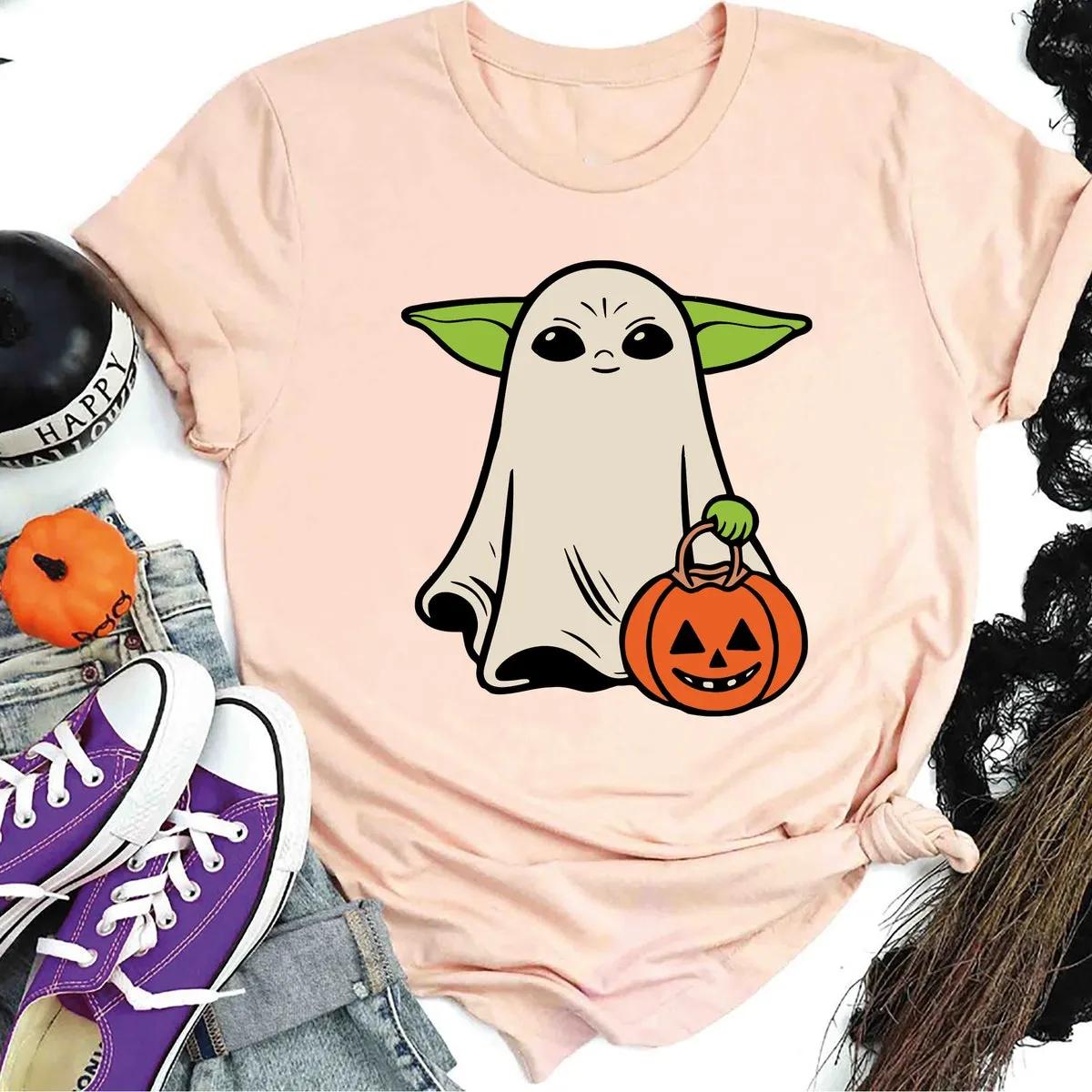 Baby Yoda Halloween Shirt Disney Star Wars Fall Tee 2 1