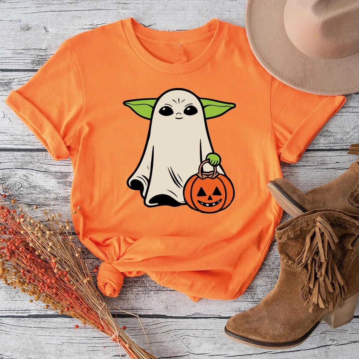 Baby Yoda Halloween Shirt Disney Star Wars Fall Tee 4 1