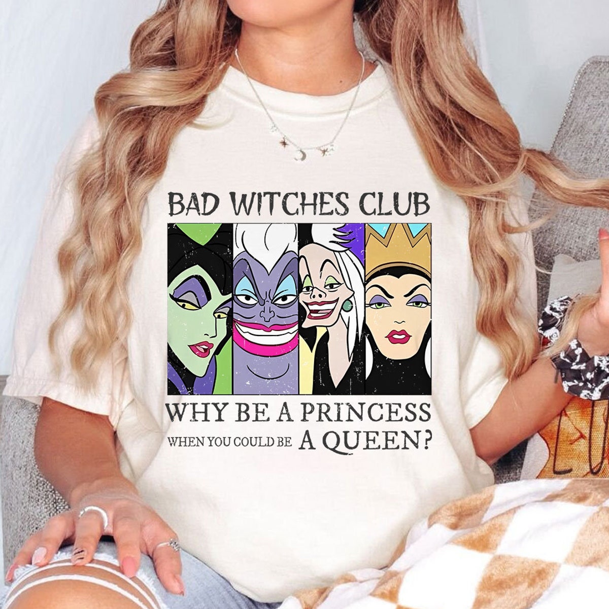 Bad Witches Club Why Be A Princess Maleficent Evil Queen Shirt 1 1