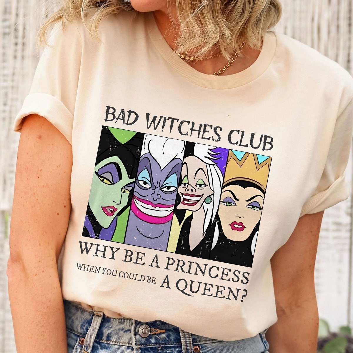 Bad Witches Club Why Be A Princess Maleficent Evil Queen Shirt 3 1