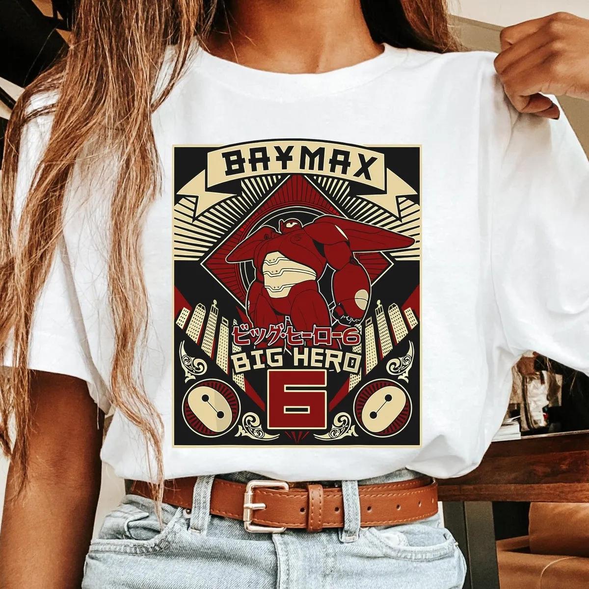 Baymax Kanji Poster Shirt Big Hero 6 Emotions Shirt 5