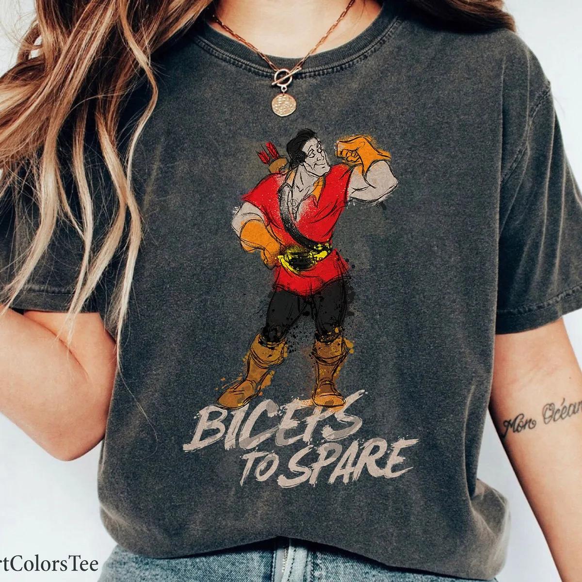 Beauty and the Beast Gaston Biceps to Spare Shirt 1