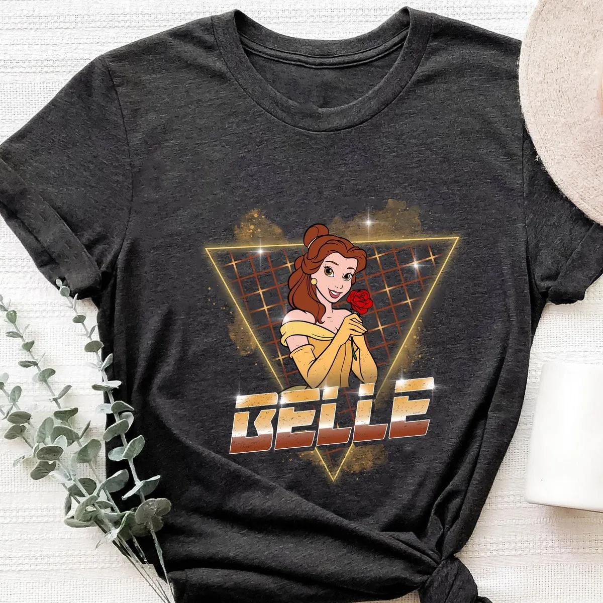 Belle Beauty and the Beast 90s Retro Disney Princess Shirt 4 1