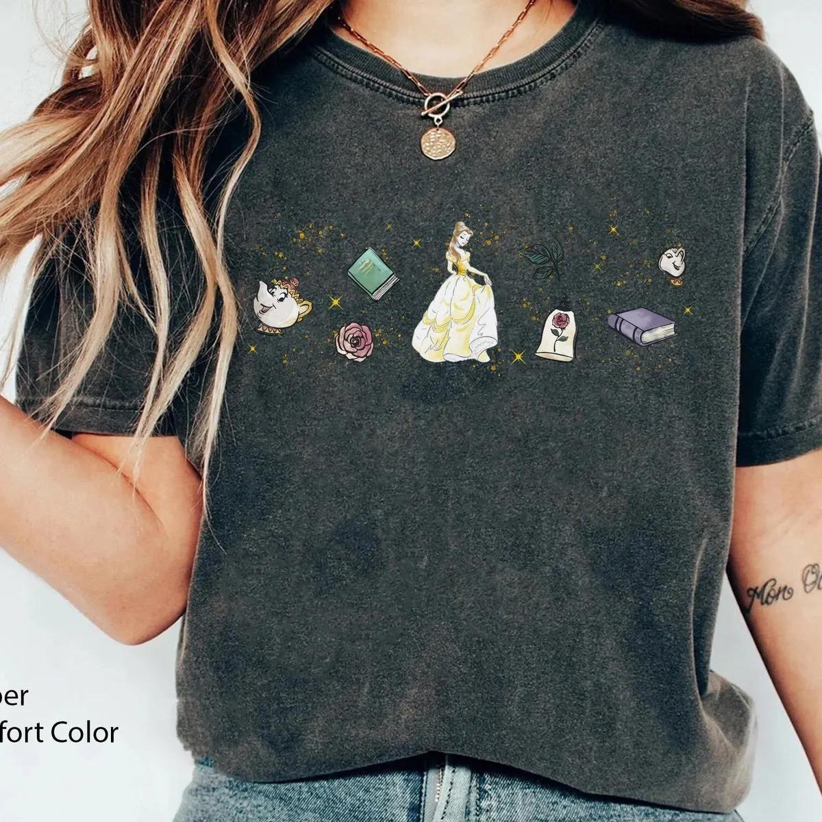 Belle Princess Minimalist Watercolor Shirt 4