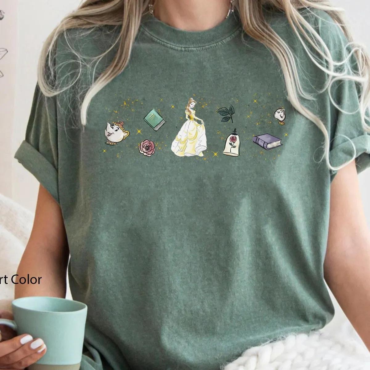 Belle Princess Minimalist Watercolor Shirt 5