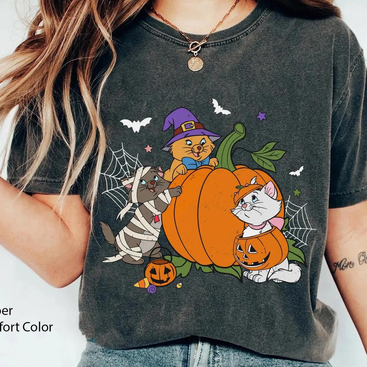 Berlioz Toulouse Marie Halloween Pumpkin Shirt 3