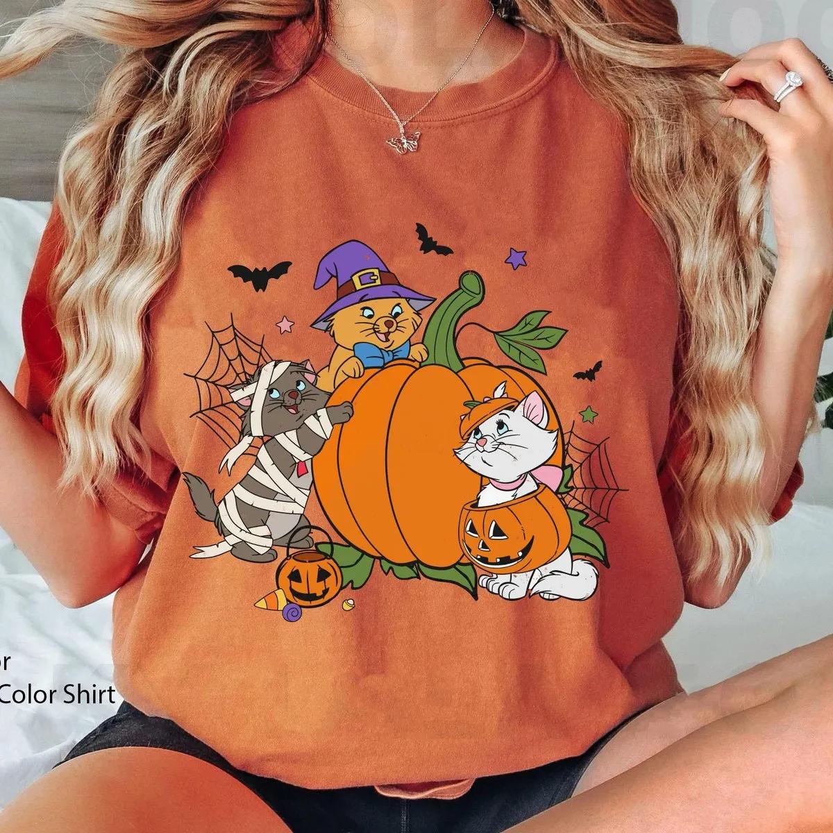 Berlioz Toulouse Marie Halloween Pumpkin Shirt 4