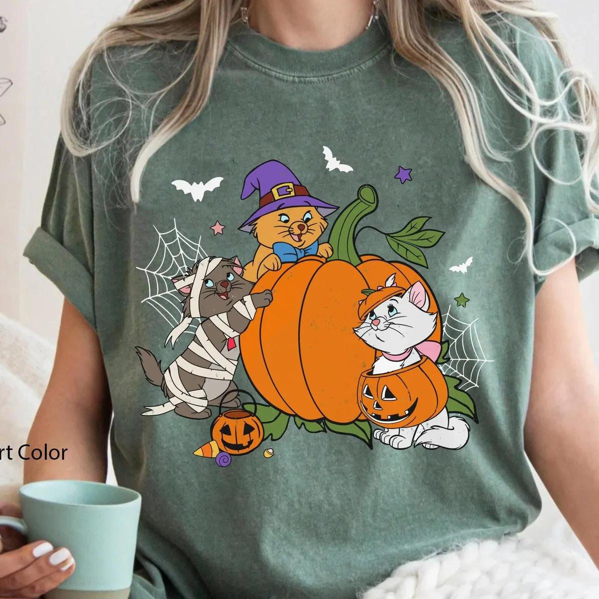 Berlioz Toulouse Marie Halloween Pumpkin Shirt 6