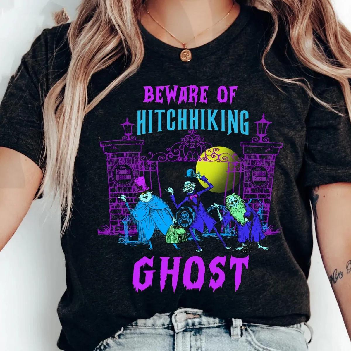 Beware Of The Hitchhiking Ghosts Halloween Shirt 1