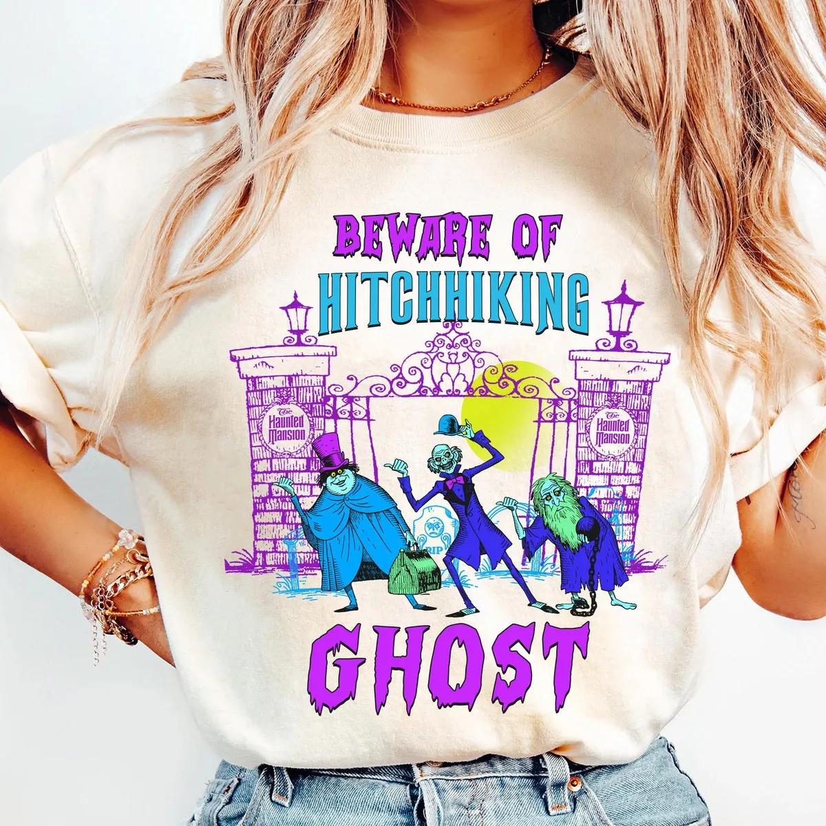 Beware Of The Hitchhiking Ghosts Halloween Shirt 2