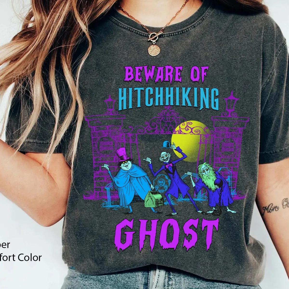 Beware Of The Hitchhiking Ghosts Halloween Shirt 3