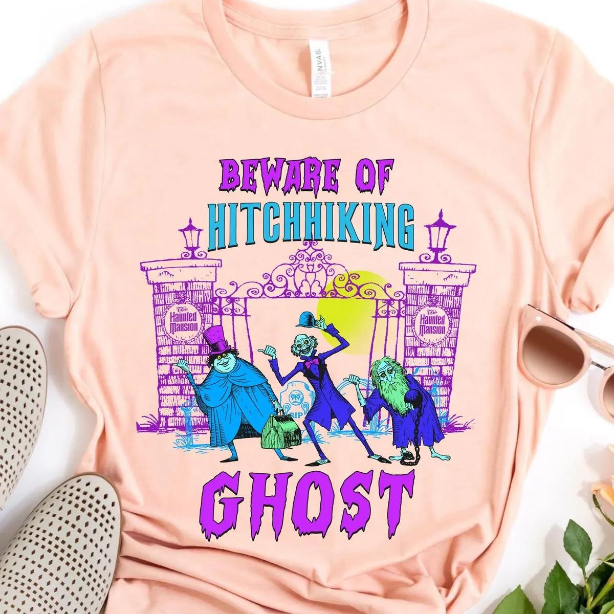 Beware Of The Hitchhiking Ghosts Halloween Shirt 4