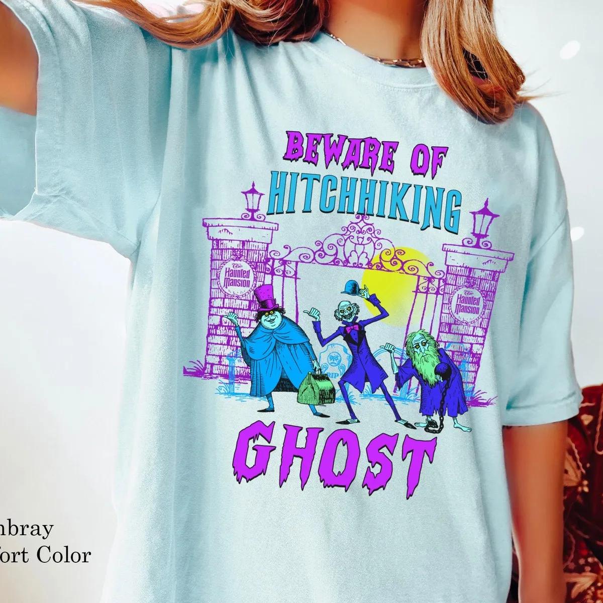 Beware Of The Hitchhiking Ghosts Halloween Shirt 6