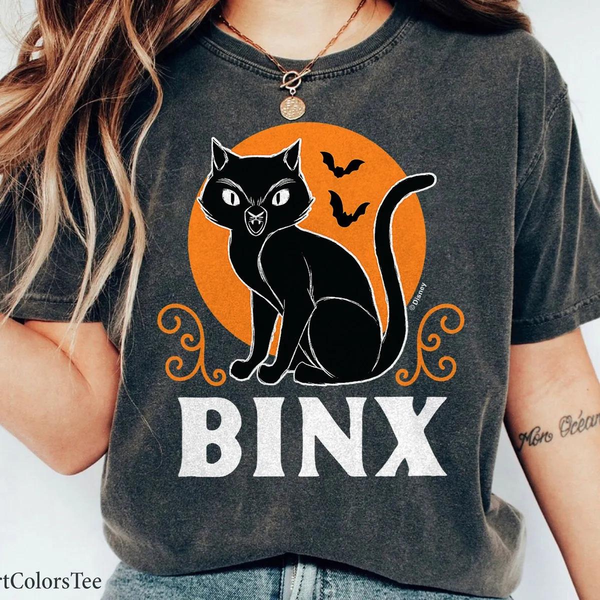 Binx Hocus Pocus Black Cat Sanderson Sisters Halloween Shirt 2 1