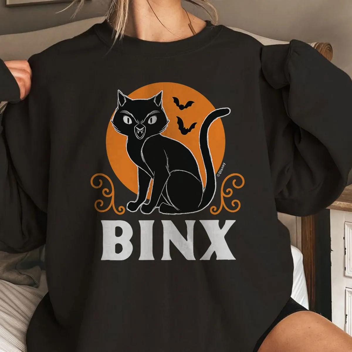 Binx Hocus Pocus Black Cat Sanderson Sisters Halloween Shirt 5 1