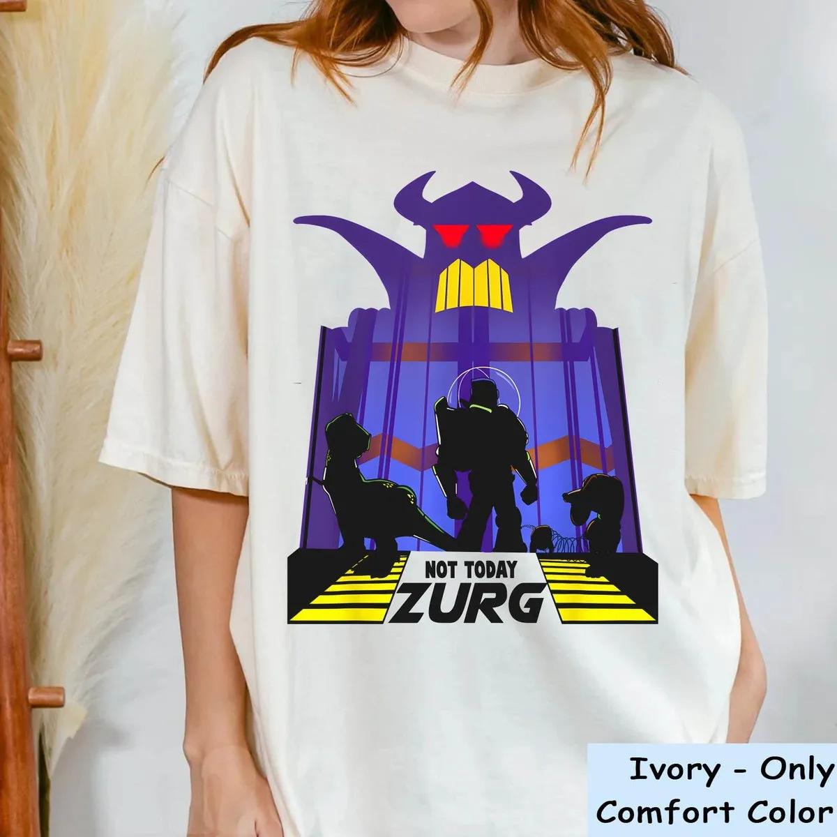 Buzz Lightyear Silhouette Not Today Zurg Shirt 2