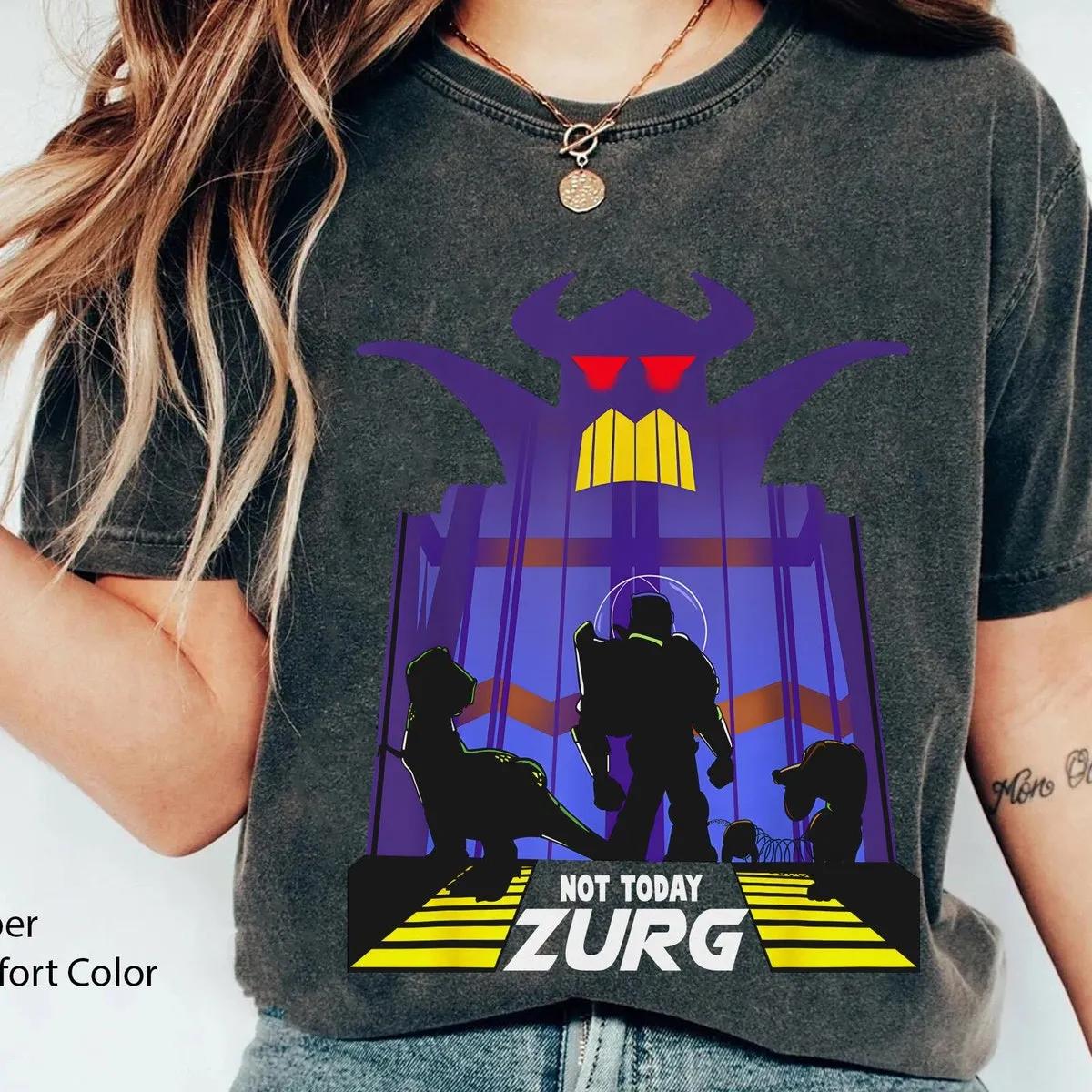 Buzz Lightyear Silhouette Not Today Zurg Shirt 5