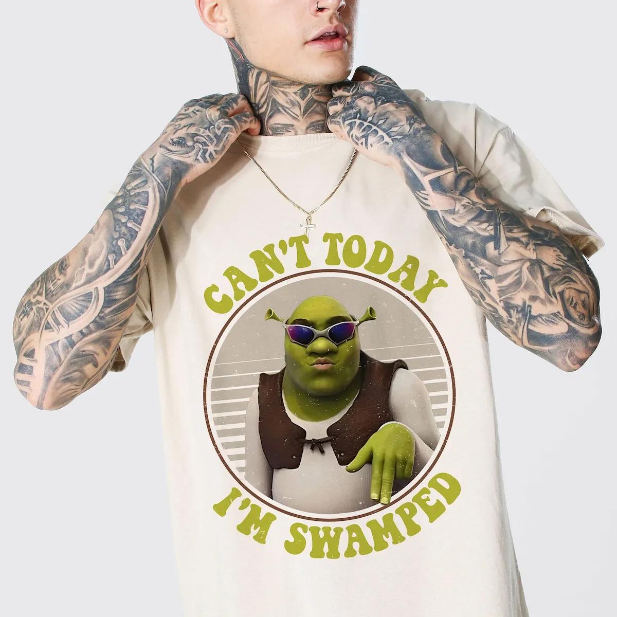 Cant Today Im Swamped Shirt Sherk Disney Tee 5 1