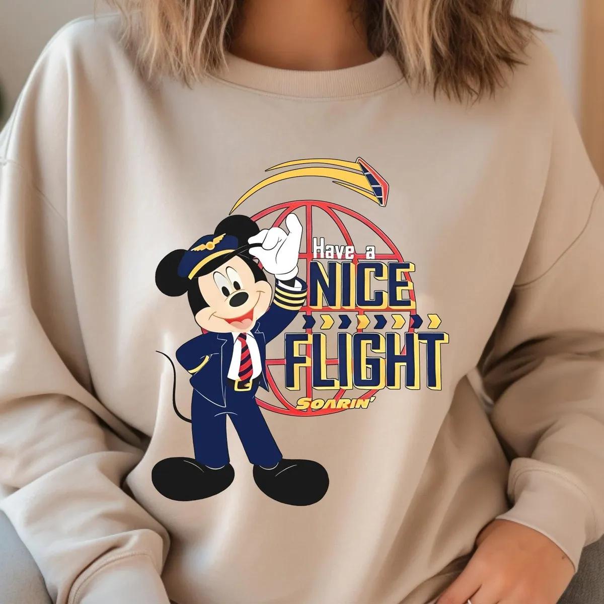 Captain Mickey Mouse Have A Nice Flight Shirt 3