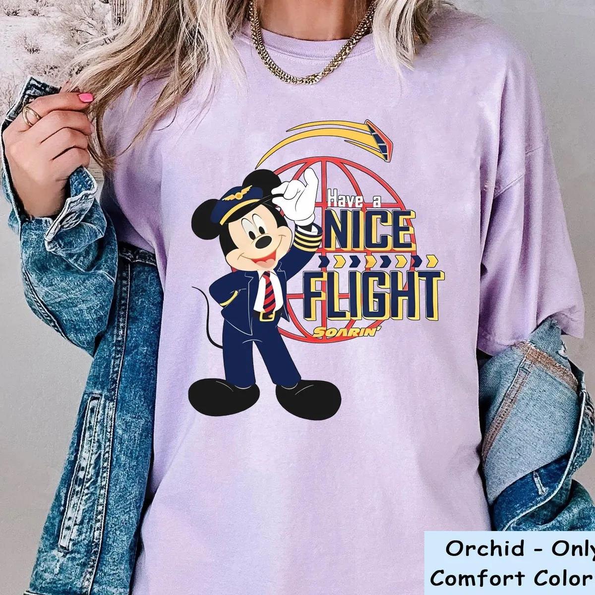 Captain Mickey Mouse Have A Nice Flight Shirt 4