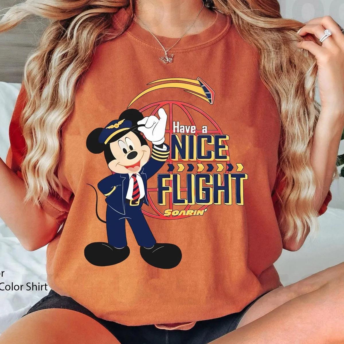 Captain Mickey Mouse Have A Nice Flight Shirt 5