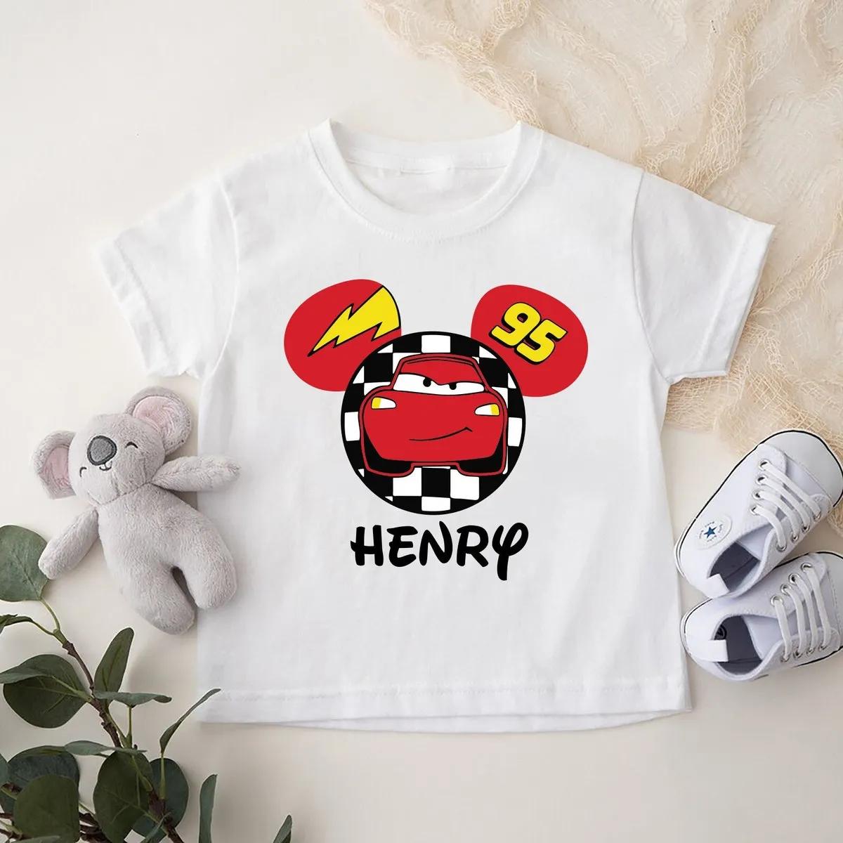 Car Kid Disney Shirt Custom Birthday Boy Tee 1 1