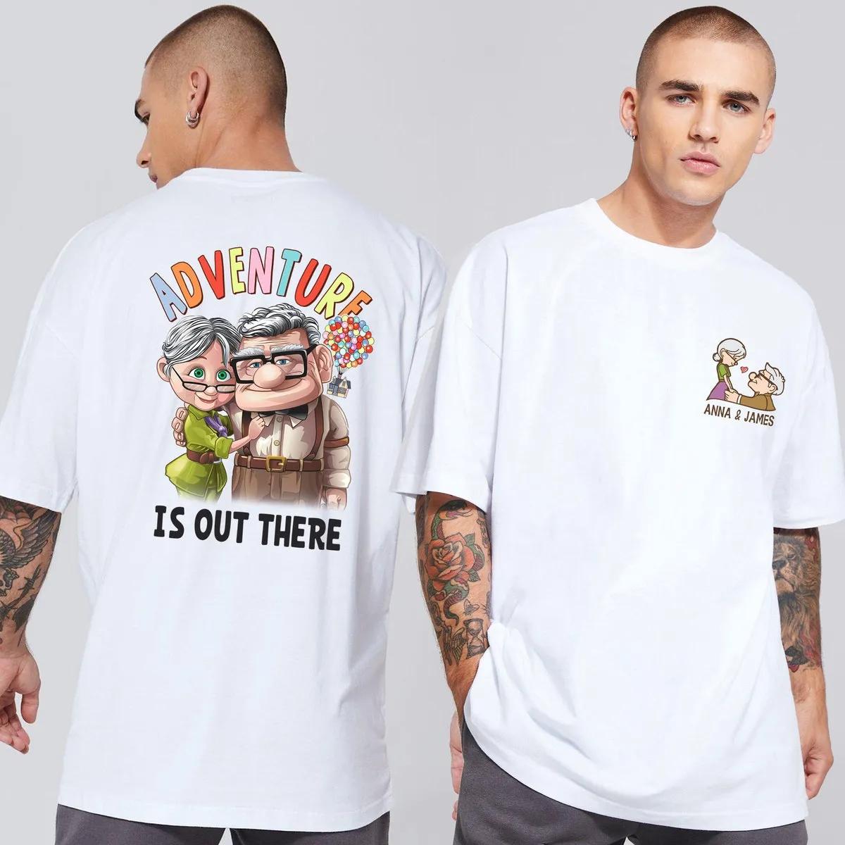 Carl And Ellie Adventure Is Out There Up Movie Two Sided Shirt 1