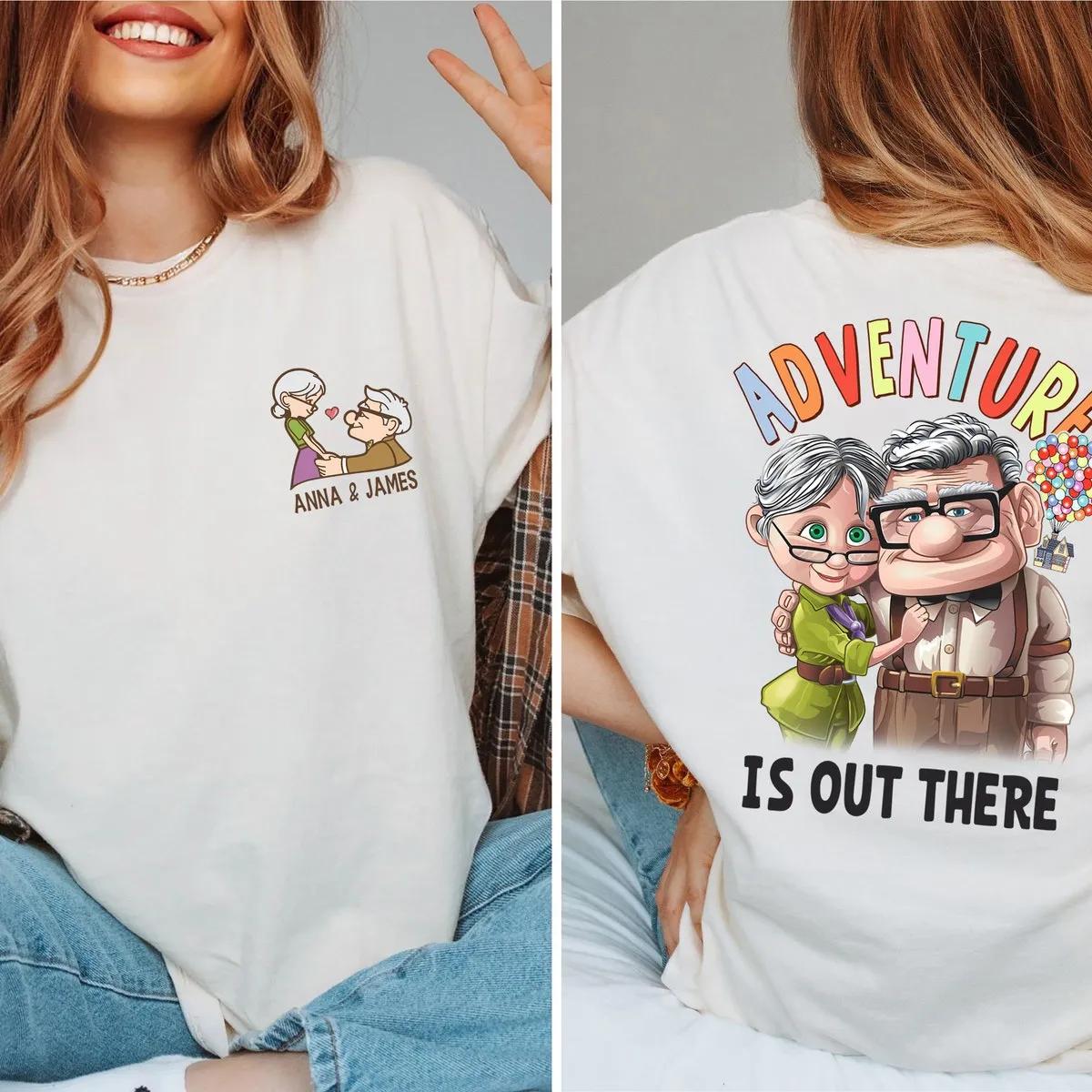 Carl And Ellie Adventure Is Out There Up Movie Two Sided Shirt 2